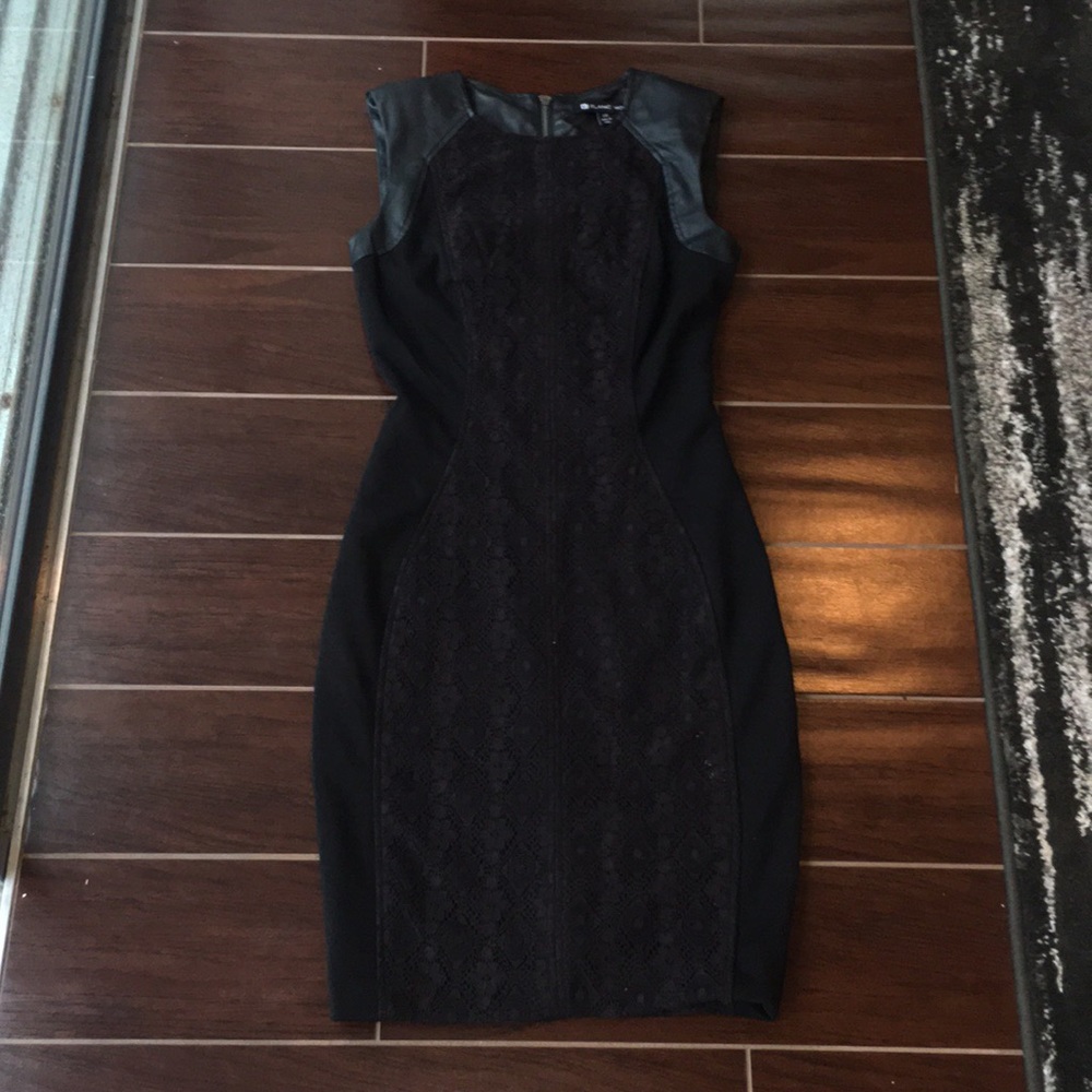 Blanc Noir Black Bodycon Dress